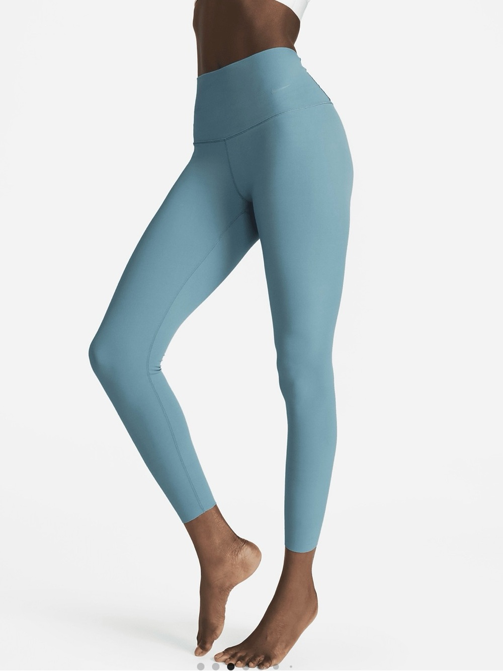 Nike Zenvy Women's Gentle-Support High-Waisted Leggings DQ6015-440 Noise Aqua M
